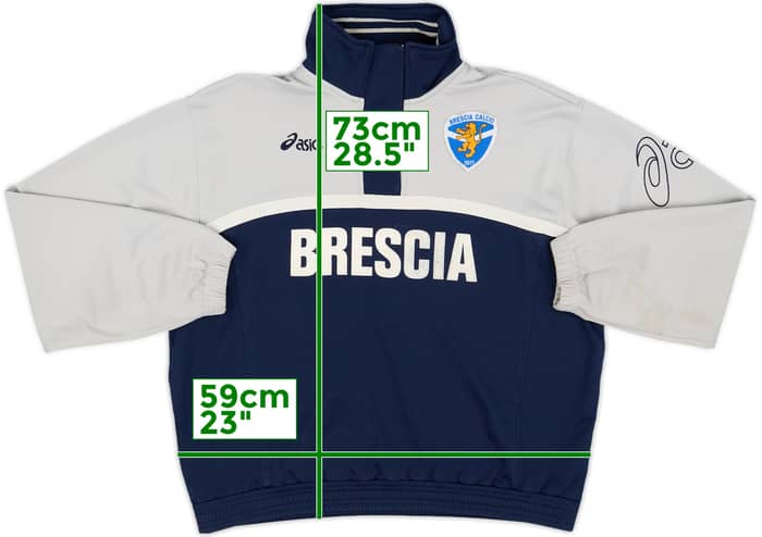 2006-07 Brescia Asics 1/4 Zip Training Top - 5/10 - (L)