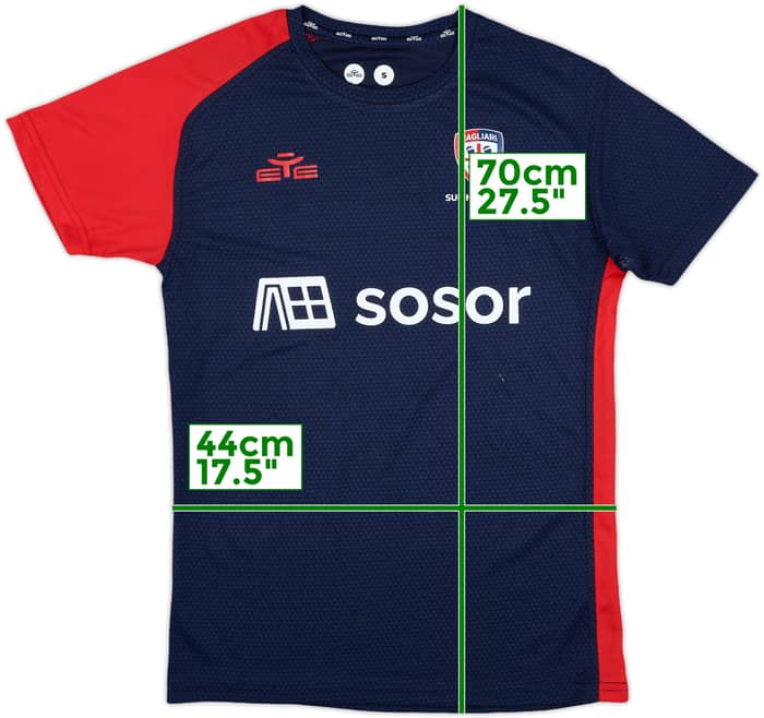 2023-24 Cagliari Eye Training Shirt - 6/10 - (S)