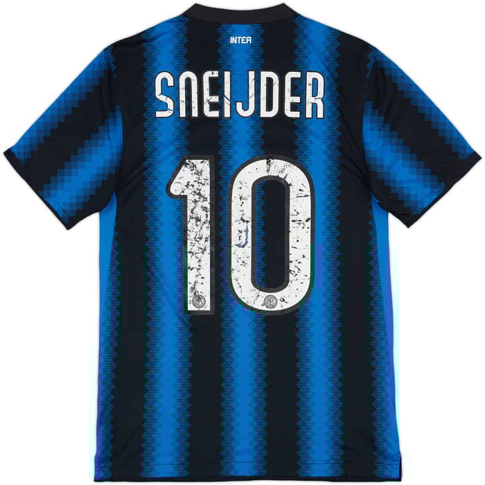 2010-11 Inter Milan Home Shirt Sneijder #10 - 4/10 - (S)