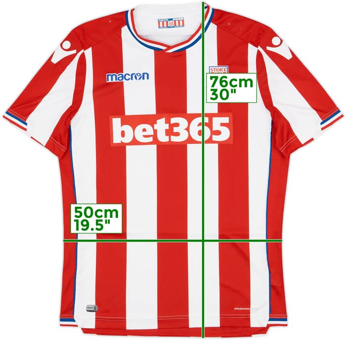 2017-18 Stoke City Home Shirt - 10/10 - (L)