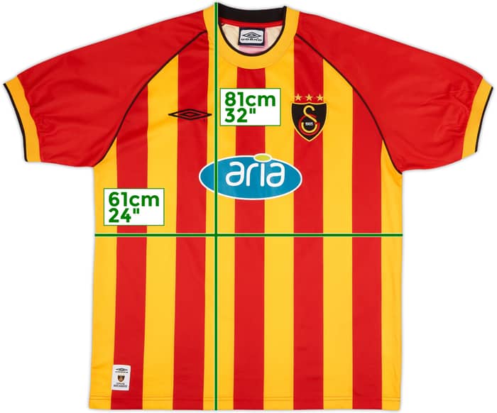 2002-03 Galatasaray Home Shirt - 8/10 - (L)