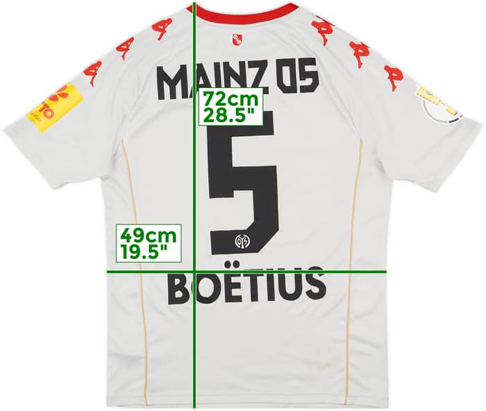 2021-22 FSV Mainz Away Shirt Boetius #5 - 8/10 - (M)