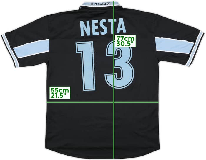 1998-99 Lazio Away Shirt Nesta #13 - 6/10 - (L)
