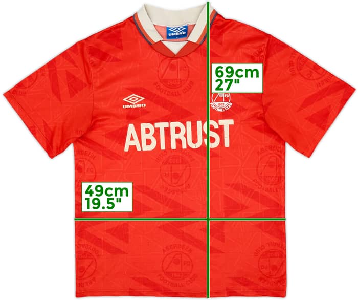 1992-93 Aberdeen Home Shirt - 4/10 - (M)
