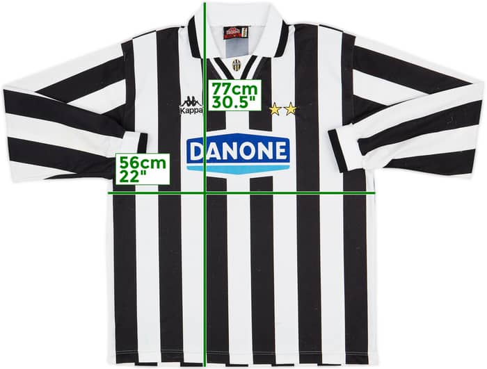 1994-95 Juventus Home L/S Shirt - 7/10 - (L)