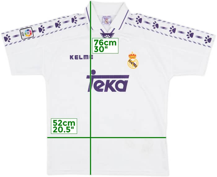 1996-97 Real Madrid Home Shirt - 8/10 - (XL)