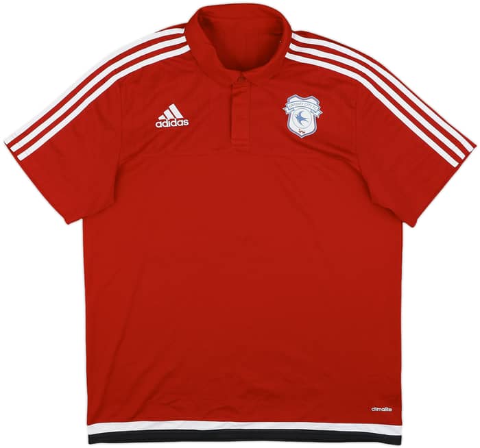 2016-17 Cardiff City adidas Polo Shirt - 9/10 - (L)