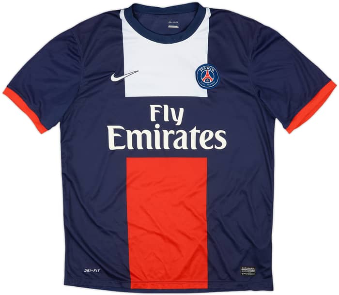 2013-14 Paris Saint-Germain Home Shirt Beckham #32 - 7/10 - (L)