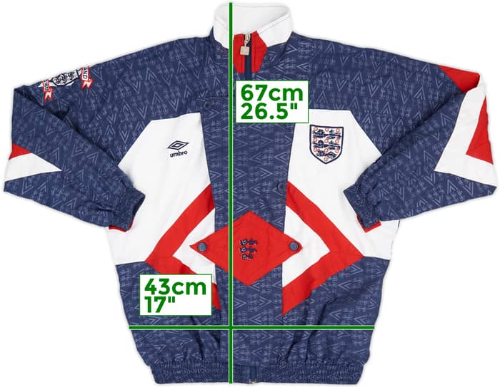 1994-96 England Umbro Track Jacket - 9/10 - (L.Boys)