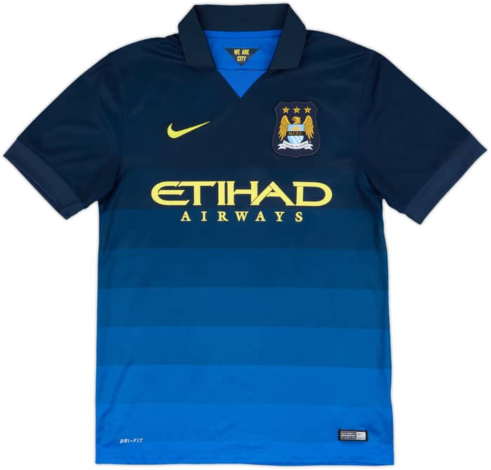 2014-15 Manchester City Away Shirt Silva #21 - 9/10 - (S)