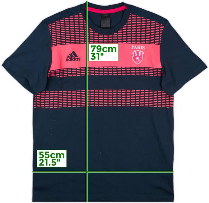 2018 Stade Francais adidas Training Shirt - 6/10 - (L)