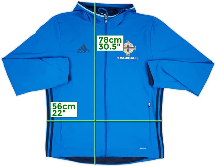 2016-17 Northern Ireland adidas Track Jacket - 10/10 - (L)