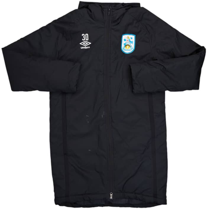 2020-21 Huddersfield Umbro Player Issue Hooded Padded Bench Coat #30 - 6/10 - (M)