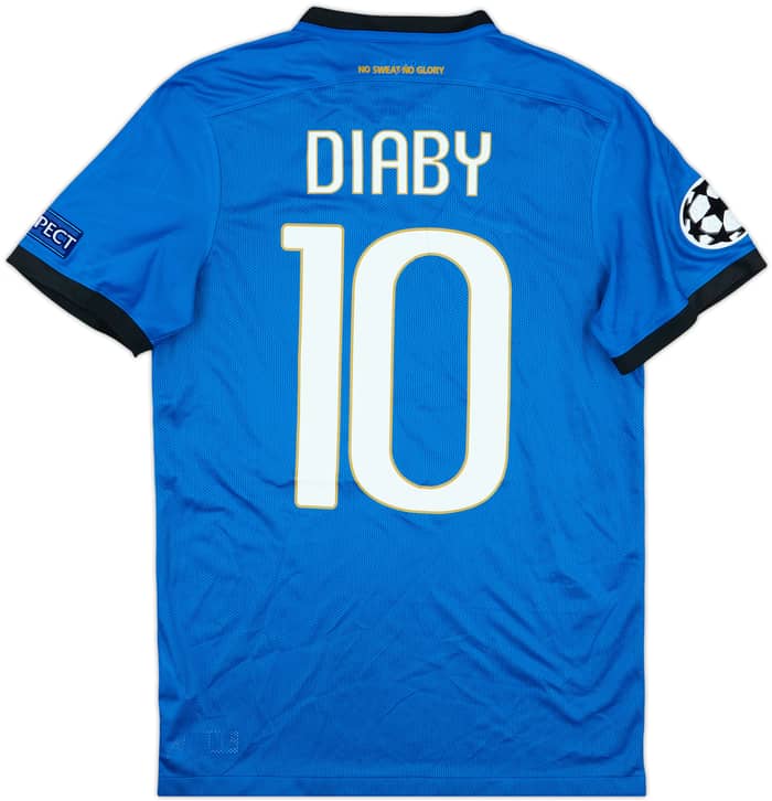 2016-17 Club Brugge Match Issue Champions League Home Shirt Diaby #10