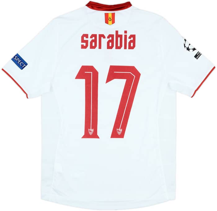 2016-17 Sevilla Match Issue Champions League Home Shirt Sarabia #17