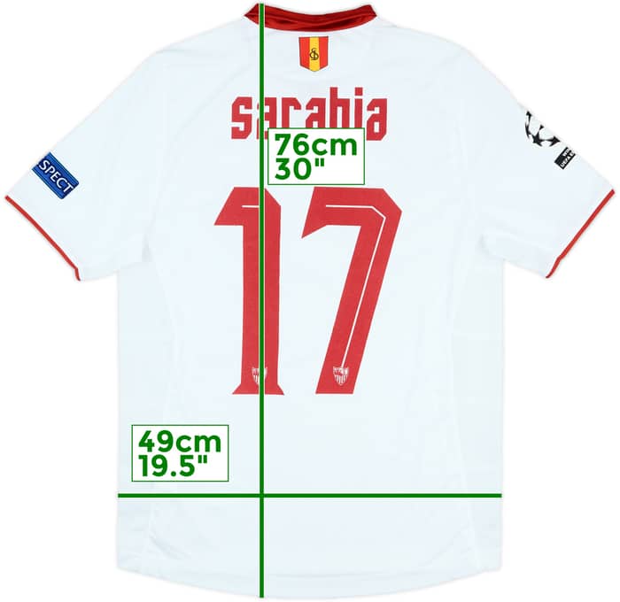 2016-17 Sevilla Match Issue Champions League Home Shirt Sarabia #17