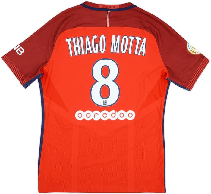 2016-17 Paris Saint-Germain Match Issue Away Shirt Thiago Motta #8