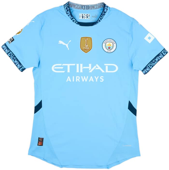 2024-25 Manchester City Match Issue Home Shirt Foden #47