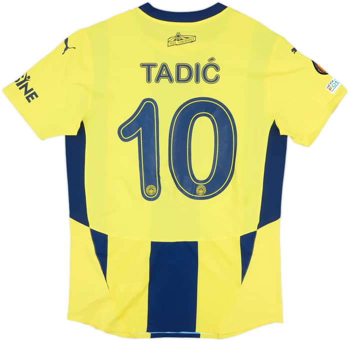 2024-25 Fenerbahce Match Issue Europa League Home Shirt Tadic #10