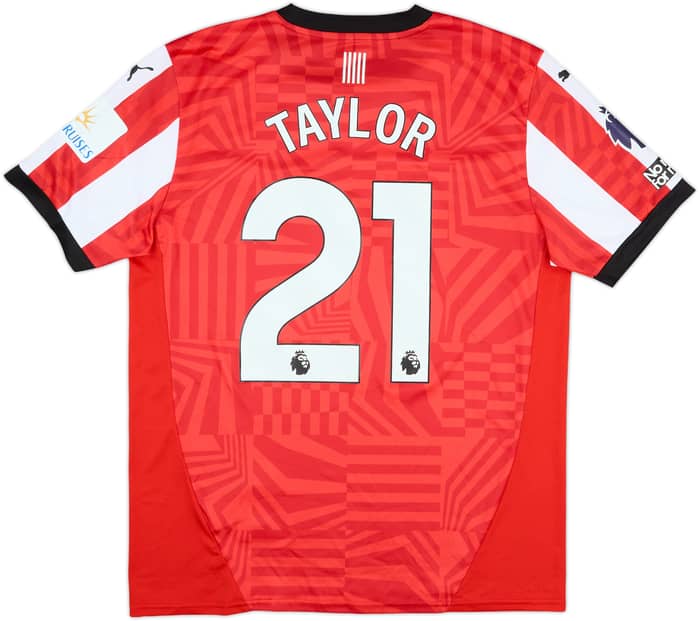 2024-25 Southampton Match Issue Home Shirt Taylor #21