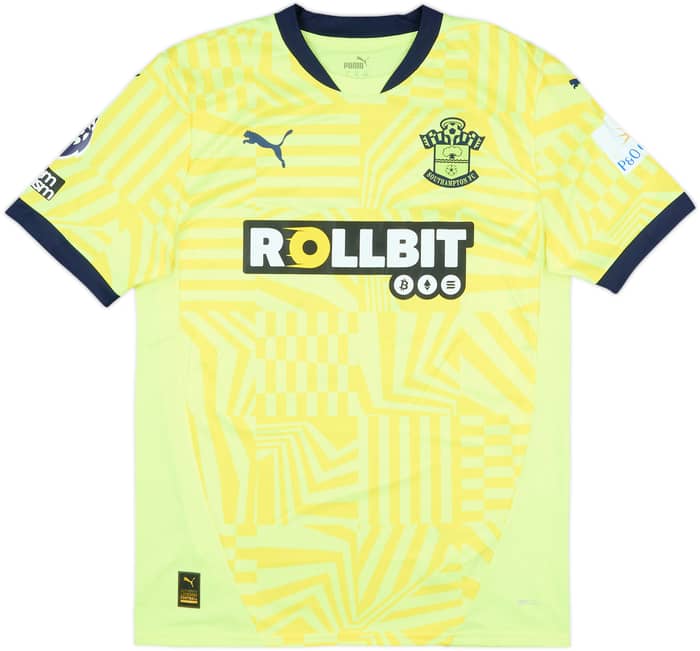2024-25 Southampton Match Issue Away Shirt Dibling #33