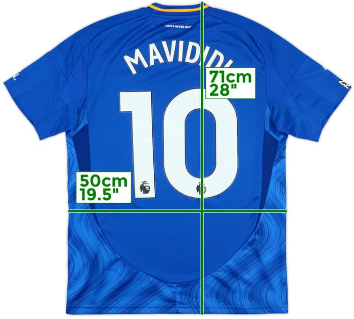 2024-25 Leicester Match Issue Home Shirt Mavididi #10