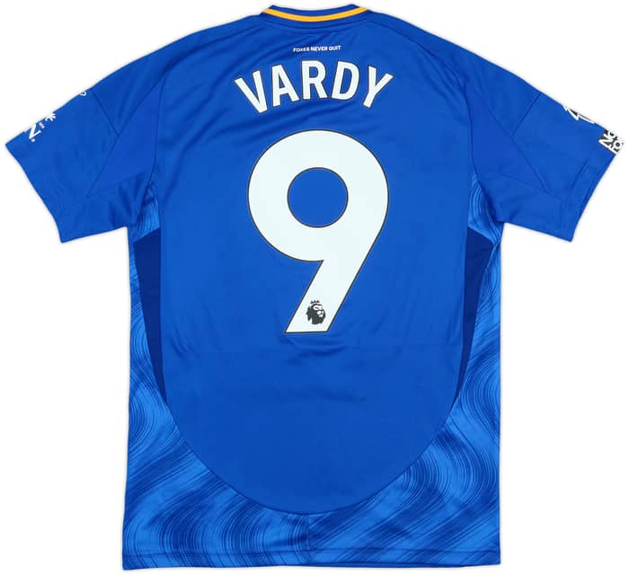 2024-25 Leicester Match Issue Home Shirt Vardy #9