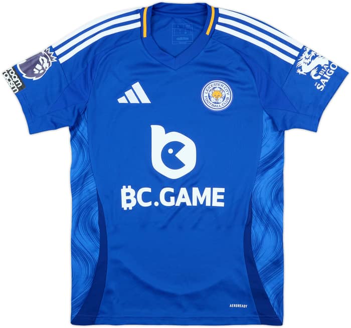 2024-25 Leicester Match Issue Home Shirt Vardy #9