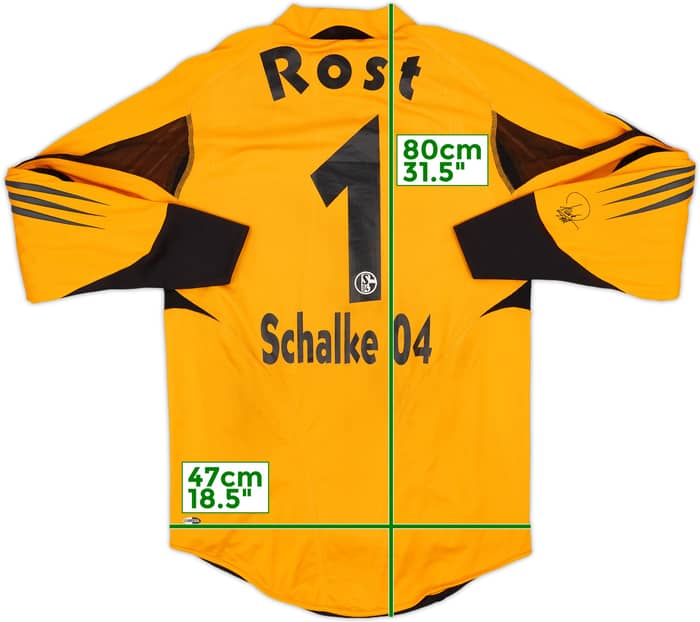 2004-05 Schalke Player Issue GK Shirt Rost #1 - 7/10 - (S)