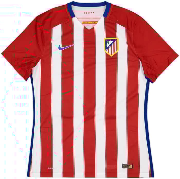 2015-16 Atletico Madrid Player Issue Home Shirt Koke #6 - 10/10 - (L)