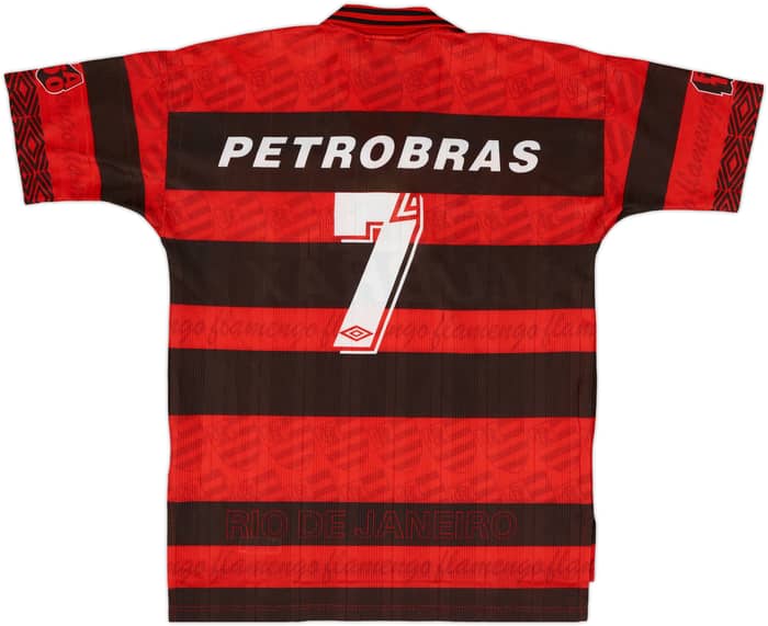 1995-96 Flamengo Centenary Home Shirt #7 - 9/10 - (L)
