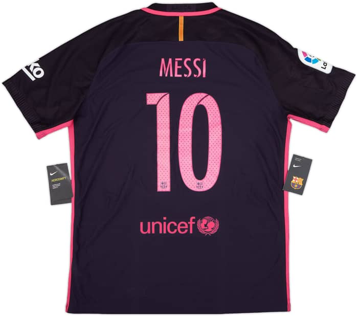 2016-17 Barcelona Authentic Away Shirt Messi #10 (XL)