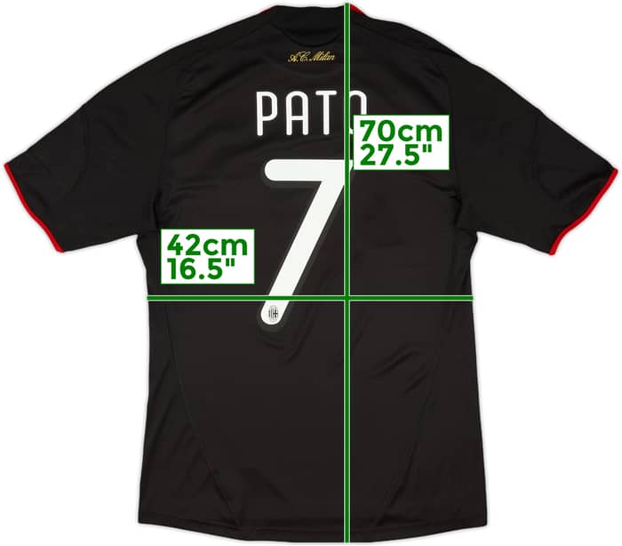 2009-10 AC Milan Third Shirt Pato #7 - 8/10 - (M)