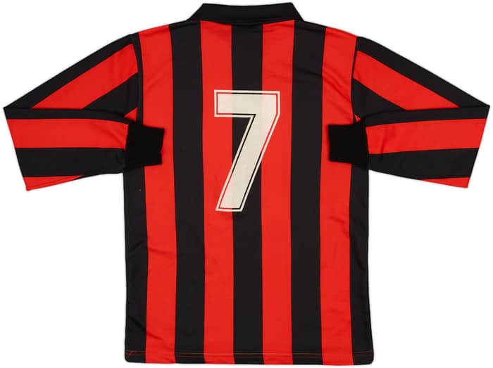 1988-89 AC Milan Home L/S Shirt #7 - 8/10 - (S)