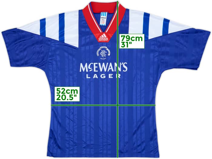 1992-94 Rangers Home Shirt - 10/10 - (L)