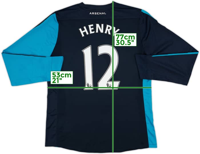 2011-12 Arsenal Prototype Player Issue Away L/S Shirt Henry #12 - 7/10 - (XL)