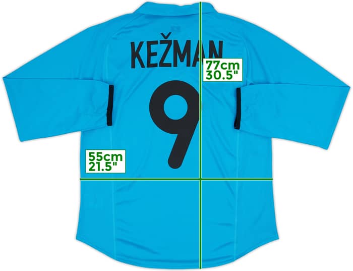 2001-02 PSV Away L/S Shirt Kezman #9 - 9/10 - (M)