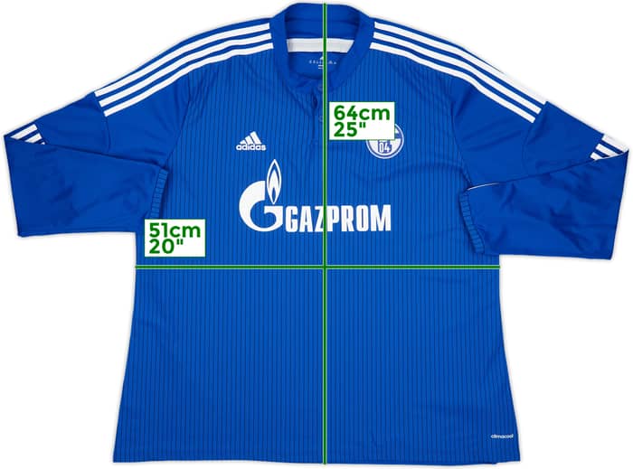 2015-16 Schalke Home L/S Shirt - 9/10 - (3XL)