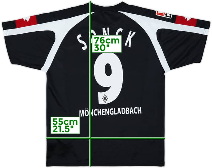 2005-07 Borussia Monchengladbach Away Shirt Sonck #9 - 7/10 - (L)