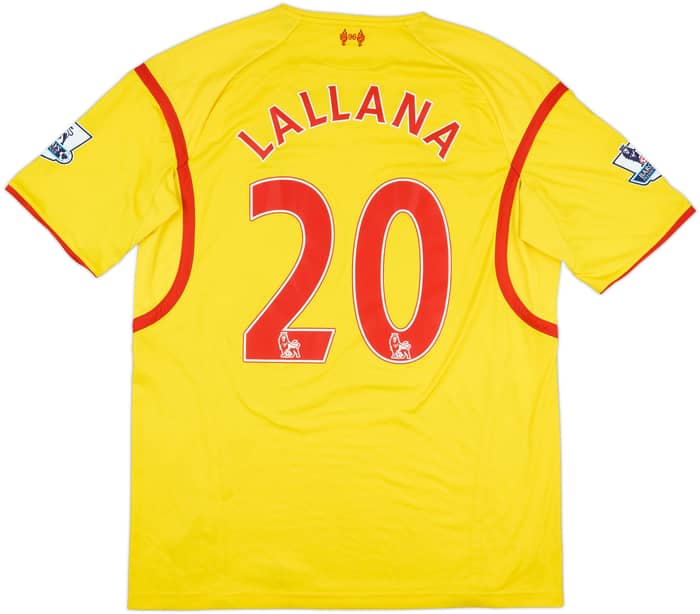 2014-15 Liverpool Away Shirt Lallana #20 - 6/10 - (XXL)
