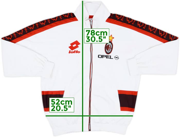 1995-96 AC Milan Lotto Track Jacket - 6/10 - (L)
