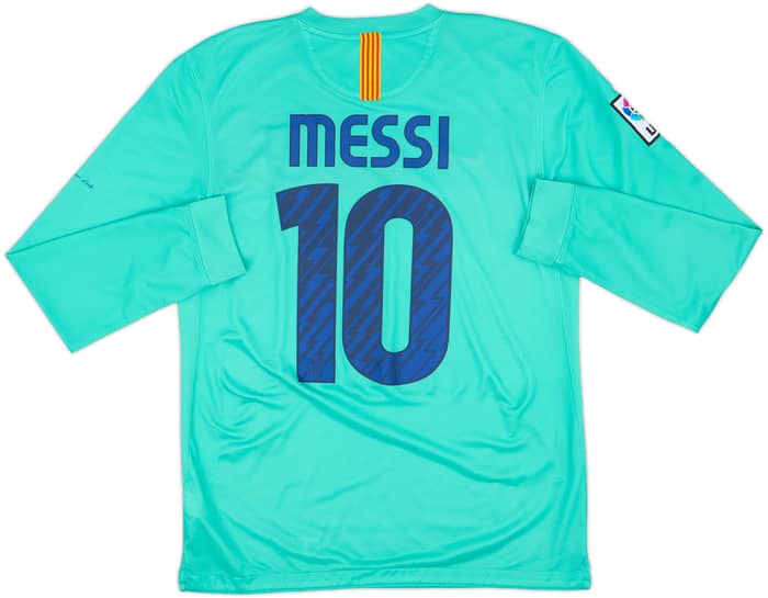 2010-11 Barcelona Away L/S Shirt Messi #10 - 8/10 - (M)