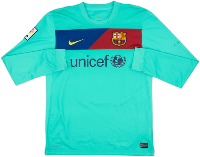 2010-11 Barcelona Away L/S Shirt Messi #10 - 8/10 - (M)