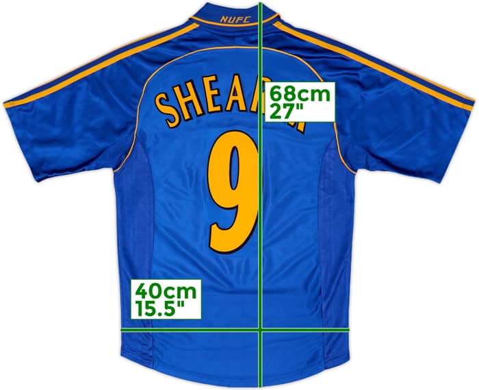1998-99 Newcastle Away Shirt Shearer #9 - 8/10 - (S)