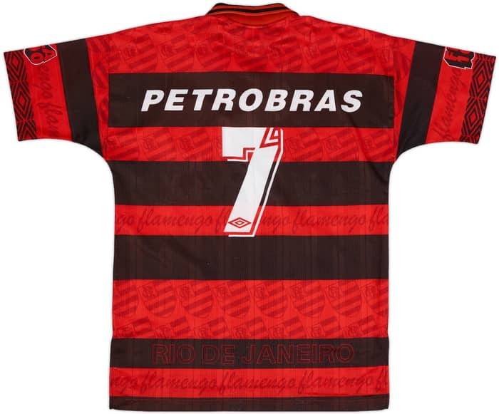 1995-96 Flamengo Centenary Home Shirt #7 - 8/10 - (M)
