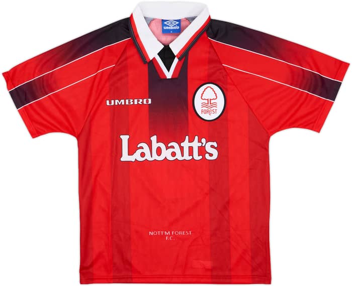 1996-97 Nottingham Forest Home Shirt Pearce #3 - 10/10 - (M)