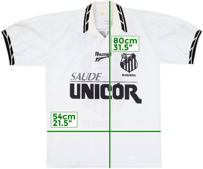 1996 Santos Home Shirt #10 - 8/10 - (L)