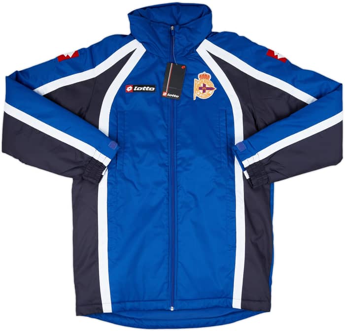 2009-10 Deportivo Lotto Padded Bench Coat (S)