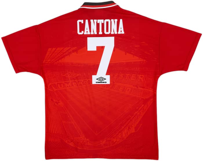 1994-96 Manchester United Home Shirt Cantona #7 - 8/10 - (XL)