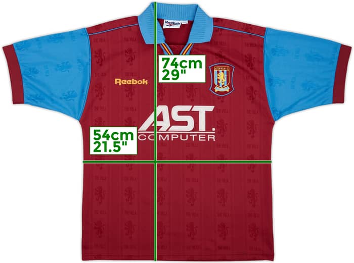 1995-97 Aston Villa Home Shirt - 9/10 - (M)